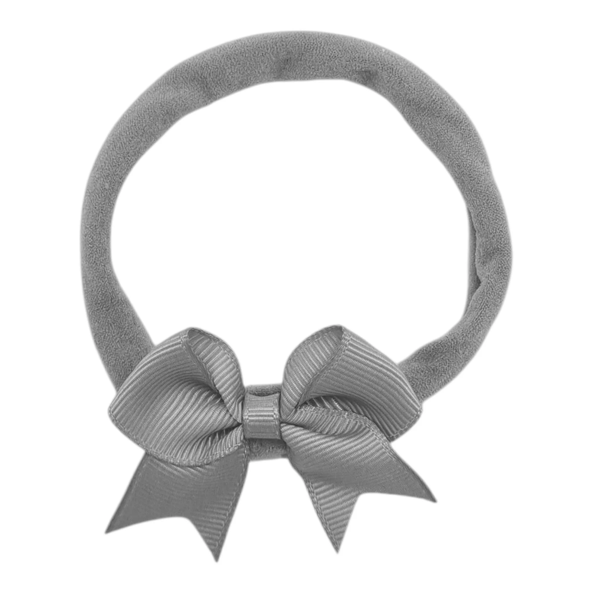 2 inch Grey Kiss Dainty Bow On Headband