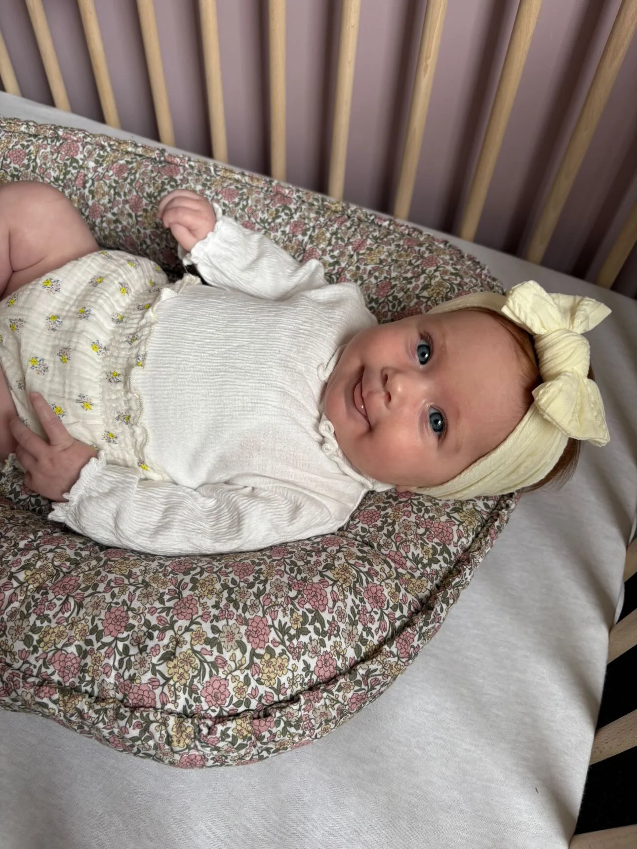 Custard Yellow Cable Knit Smaller Bow Headband - Image 4