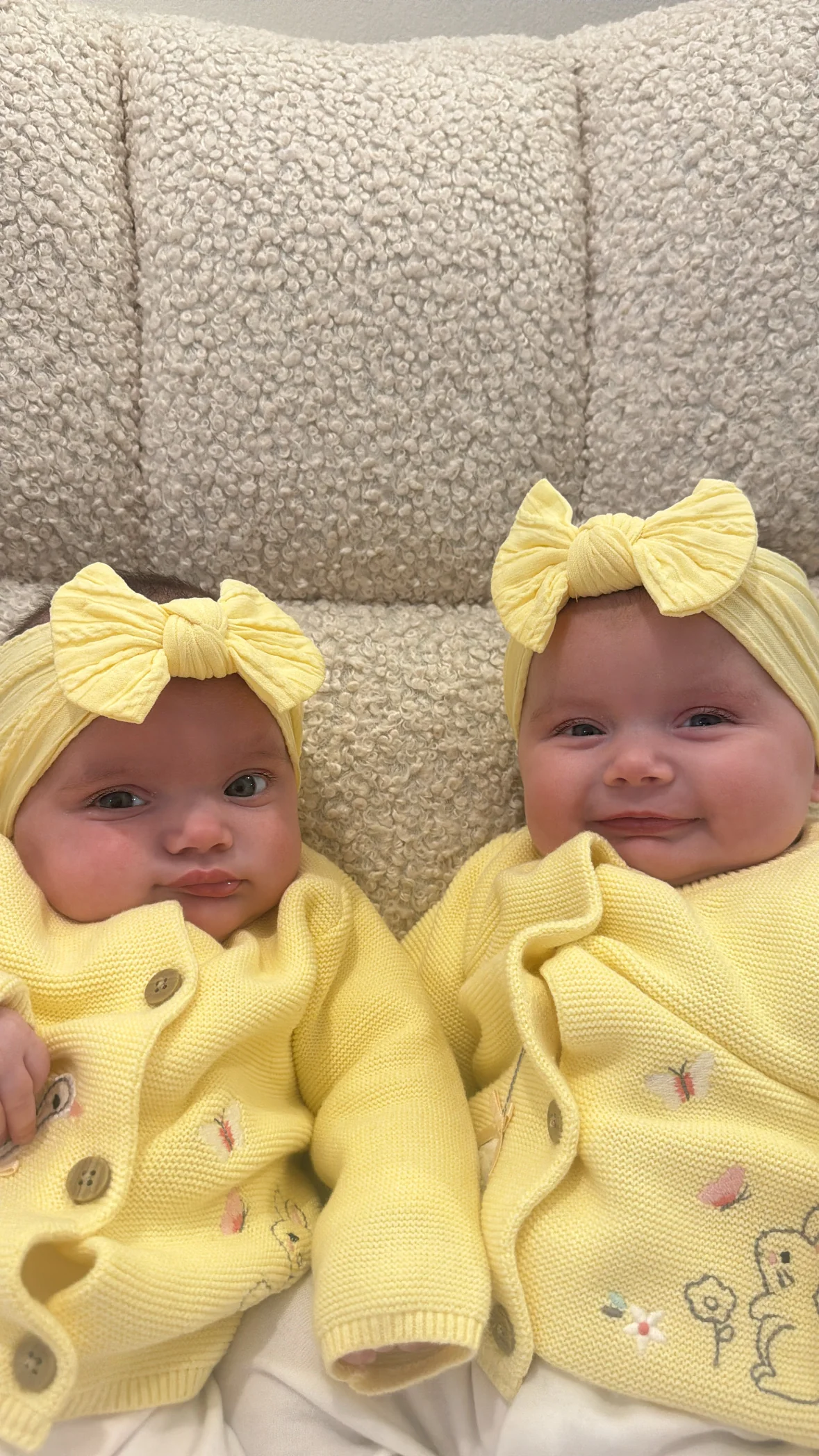 Lemon Smaller Bow Cable Knit Headband - Image 3