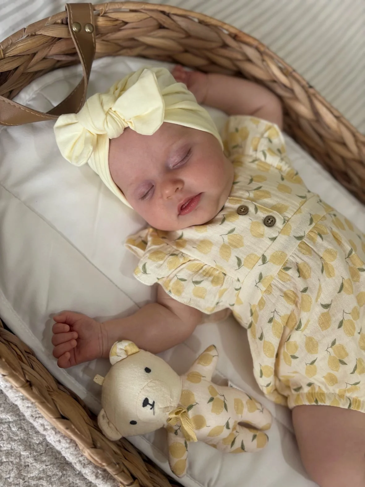 Lemon Turban Hat With Bow - Image 6