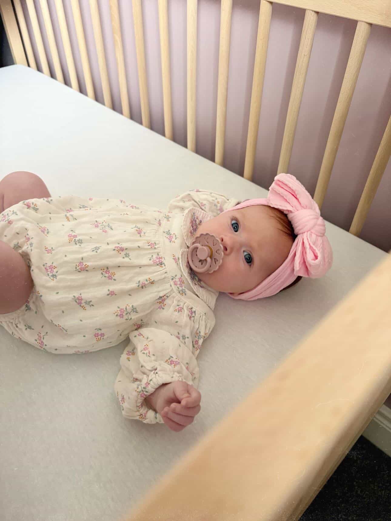 Pink Blossom Larger Bow Cable Knit Headband - Image 3