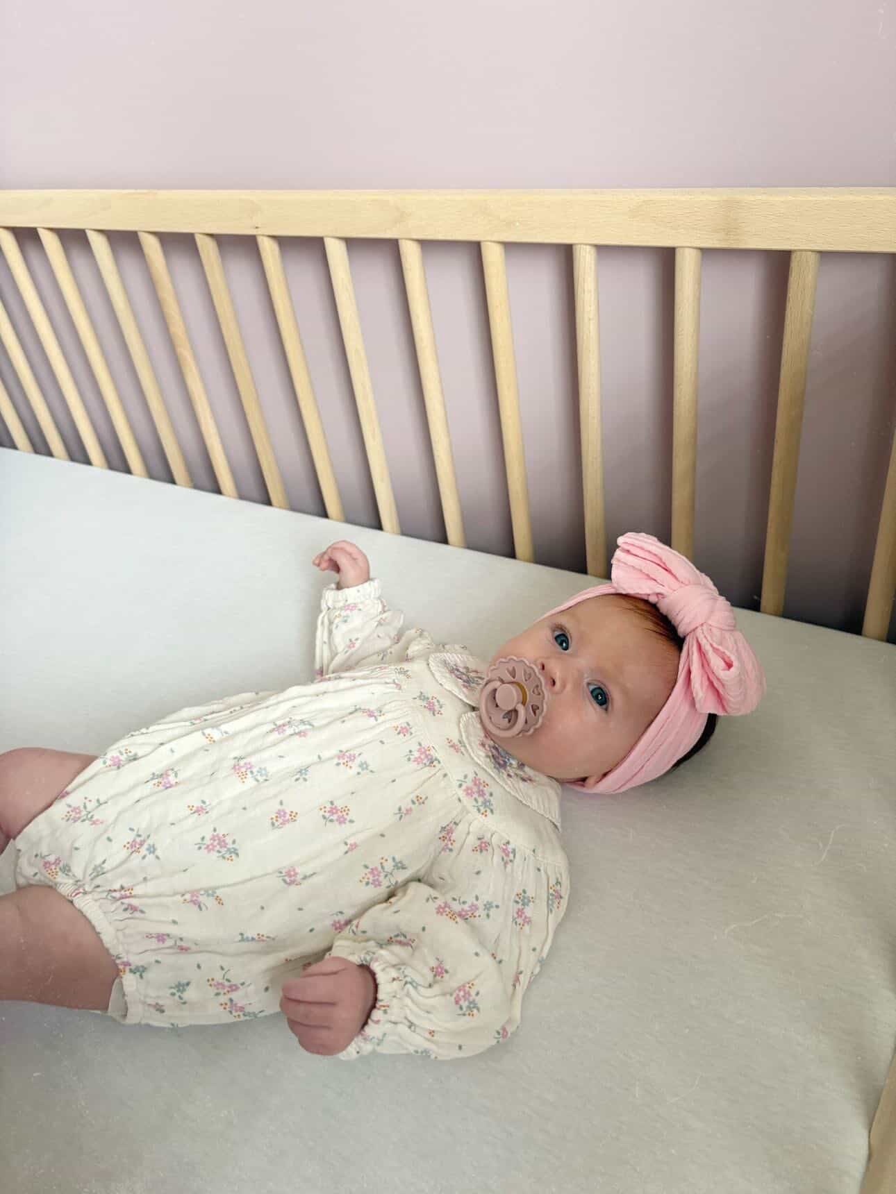 Pink Blossom Larger Bow Cable Knit Headband - Image 6